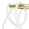 kelvo® GLOW KLV-101-0163 Κρεμαστό Φωτιστικό Οροφής LED 58W 5800lm 360° AC 220-240V IP20 Ρυθμιζόμενο Λευκό CCT με Χειριστήριο από 2700K έως 6000K Dimmable – Lumileds SMD Chip – Χρυσό Πλατίνα – Μ80 x Π80 x Υ40cm – 3 Χρόνια Εγγύηση
