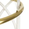 kelvo® GLOW KLV-101-0163 Κρεμαστό Φωτιστικό Οροφής LED 58W 5800lm 360° AC 220-240V IP20 Ρυθμιζόμενο Λευκό CCT με Χειριστήριο από 2700K έως 6000K Dimmable – Lumileds SMD Chip – Χρυσό Πλατίνα – Μ80 x Π80 x Υ40cm – 3 Χρόνια Εγγύηση