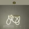 kelvo® GLOW KLV-101-0163 Κρεμαστό Φωτιστικό Οροφής LED 58W 5800lm 360° AC 220-240V IP20 Ρυθμιζόμενο Λευκό CCT με Χειριστήριο από 2700K έως 6000K Dimmable – Lumileds SMD Chip – Χρυσό Πλατίνα – Μ80 x Π80 x Υ40cm – 3 Χρόνια Εγγύηση