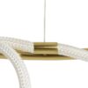 kelvo® GLOW KLV-101-0164 Κρεμαστό Φωτιστικό Οροφής LED 69W 6900lm 360° AC 220-240V IP20 Ρυθμιζόμενο Λευκό CCT με Χειριστήριο από 2700K έως 6000K Dimmable – Lumileds SMD Chip – Χρυσό Πλατίνα – Μ100 x Π100 x Υ40cm – 3 Χρόνια Εγγύηση