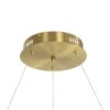 kelvo® GLOW KLV-101-0164 Κρεμαστό Φωτιστικό Οροφής LED 69W 6900lm 360° AC 220-240V IP20 Ρυθμιζόμενο Λευκό CCT με Χειριστήριο από 2700K έως 6000K Dimmable – Lumileds SMD Chip – Χρυσό Πλατίνα – Μ100 x Π100 x Υ40cm – 3 Χρόνια Εγγύηση
