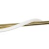 kelvo® GLOW KLV-101-0166 Κρεμαστό Φωτιστικό Οροφής LED 34W 3400lm 360° AC 220-240V IP20 Ρυθμιζόμενο Λευκό CCT με Χειριστήριο από 2700K έως 6000K Dimmable – Lumileds SMD Chip – Χρυσό Πλατίνα – Μ140 x Π40 x Υ30cm – 3 Χρόνια Εγγύηση