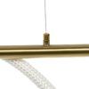 kelvo® GLOW KLV-101-0166 Κρεμαστό Φωτιστικό Οροφής LED 34W 3400lm 360° AC 220-240V IP20 Ρυθμιζόμενο Λευκό CCT με Χειριστήριο από 2700K έως 6000K Dimmable – Lumileds SMD Chip – Χρυσό Πλατίνα – Μ140 x Π40 x Υ30cm – 3 Χρόνια Εγγύηση