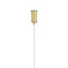 kelvo® GLOW KLV-101-0166 Κρεμαστό Φωτιστικό Οροφής LED 34W 3400lm 360° AC 220-240V IP20 Ρυθμιζόμενο Λευκό CCT με Χειριστήριο από 2700K έως 6000K Dimmable – Lumileds SMD Chip – Χρυσό Πλατίνα – Μ140 x Π40 x Υ30cm – 3 Χρόνια Εγγύηση