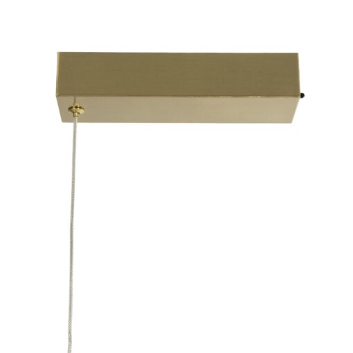 kelvo® GLOW KLV-101-0166 Κρεμαστό Φωτιστικό Οροφής LED 34W 3400lm 360° AC 220-240V IP20 Ρυθμιζόμενο Λευκό CCT με Χειριστήριο από 2700K έως 6000K Dimmable – Lumileds SMD Chip – Χρυσό Πλατίνα – Μ140 x Π40 x Υ30cm – 3 Χρόνια Εγγύηση