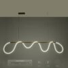 kelvo® GLOW KLV-101-0167 Κρεμαστό Φωτιστικό Οροφής LED 45W 4500lm 360° AC 220-240V IP20 Ρυθμιζόμενο Λευκό CCT με Χειριστήριο από 2700K έως 6000K Dimmable – Lumileds SMD Chip – Χρυσό Πλατίνα – Μ180 x Π30 x Υ40cm – 3 Χρόνια Εγγύηση