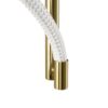 kelvo® GLOW KLV-101-0168 Φωτιστικό Τοίχου / Απλίκα LED 24W 2400lm 360° AC 220-240V IP20 Ρυθμιζόμενο Λευκό CCT με On/Off 2700K/4500K/6000K – Lumileds SMD Chip – Χρυσό Πλατίνα – Μ30 x Π15 x Υ70cm – 3 Χρόνια Εγγύηση
