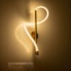 kelvo® GLOW KLV-101-0168 Φωτιστικό Τοίχου / Απλίκα LED 24W 2400lm 360° AC 220-240V IP20 Ρυθμιζόμενο Λευκό CCT με On/Off 2700K/4500K/6000K – Lumileds SMD Chip – Χρυσό Πλατίνα – Μ30 x Π15 x Υ70cm – 3 Χρόνια Εγγύηση