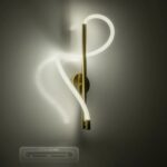kelvo® GLOW KLV-101-0168 Φωτιστικό Τοίχου / Απλίκα LED 24W 2400lm 360° AC 220-240V IP20 Ρυθμιζόμενο Λευκό CCT με On/Off 2700K/4500K/6000K – Lumileds SMD Chip – Χρυσό Πλατίνα – Μ30 x Π15 x Υ70cm – 3 Χρόνια Εγγύηση