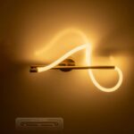 kelvo® GLOW KLV-101-0168-V2 Φωτιστικό Οροφής LED 24W 2400lm 360° AC 220-240V IP20 Ρυθμιζόμενο Λευκό CCT με On/Off 2700K/4500K/6000K – Lumileds SMD Chip – Χρυσό Πλατίνα – Μ30 x Π15 x Υ70cm – 3 Χρόνια Εγγύηση