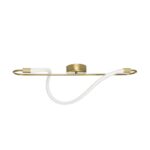 kelvo® GLOW KLV-101-0169-V2 Φωτιστικό Οροφής LED 18W 1800lm 360° AC 220-240V IP20 Ρυθμιζόμενο Λευκό CCT με On/Off 2700K/4500K/6000K – Lumileds SMD Chip – Χρυσό Πλατίνα – Μ30 x Π15 x Υ70cm – 3 Χρόνια Εγγύηση