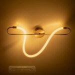 kelvo® GLOW KLV-101-0169-V2 Φωτιστικό Οροφής LED 18W 1800lm 360° AC 220-240V IP20 Ρυθμιζόμενο Λευκό CCT με On/Off 2700K/4500K/6000K – Lumileds SMD Chip – Χρυσό Πλατίνα – Μ30 x Π15 x Υ70cm – 3 Χρόνια Εγγύηση