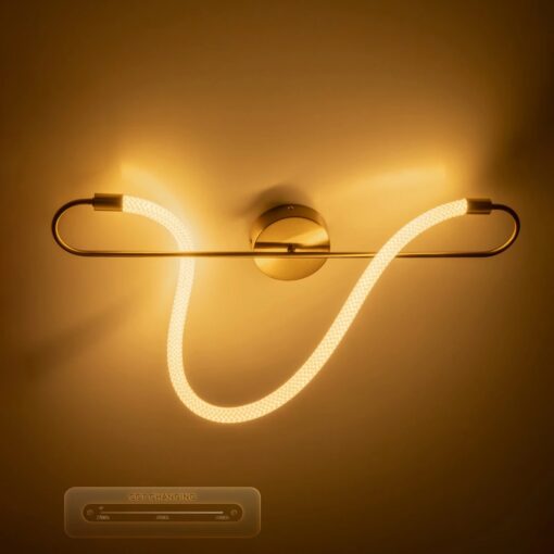 kelvo® GLOW KLV-101-0169-V2 Φωτιστικό Οροφής LED 18W 1800lm 360° AC 220-240V IP20 Ρυθμιζόμενο Λευκό CCT με On/Off 2700K/4500K/6000K – Lumileds SMD Chip – Χρυσό Πλατίνα – Μ30 x Π15 x Υ70cm – 3 Χρόνια Εγγύηση