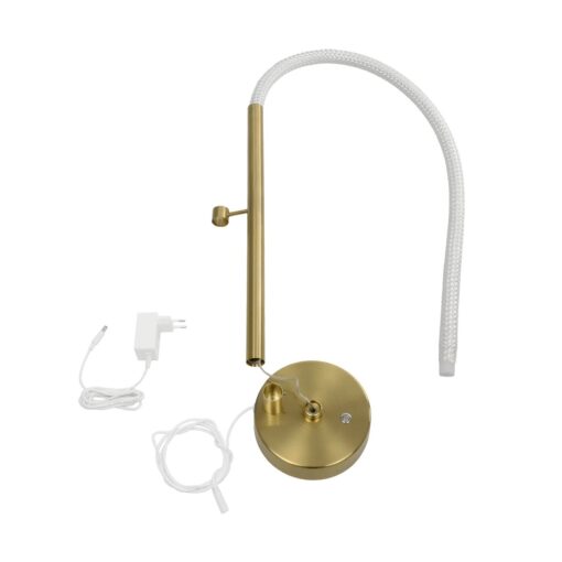 kelvo® GLOW KLV-101-0172 Επιτραπέζιο Φωτιστικό Πορτατίφ LED 18W 1800lm 360° AC 220-240V IP20 Ρυθμιζόμενο Λευκό CCT με Αφή 2700K/4500K/6000K Dimmable – Lumileds SMD Chip – Χρυσό Πλατίνα – Μ30 x Π30 x Υ60cm – 3 Χρόνια Εγγύηση