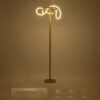 kelvo® GLOW KLV-101-0174 Επιδαπέδιο Φωτιστικό LED 30W 3000lm 360° AC 220-240V IP20 Ρυθμιζόμενο Λευκό CCT με Αφή 2700K/4500K/6000K Dimmable – Lumileds SMD Chip – Χρυσό Πλατίνα – Μ45 x Π45 x Υ160cm – 3 Χρόνια Εγγύηση