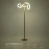 kelvo® GLOW KLV-101-0174 Επιδαπέδιο Φωτιστικό LED 30W 3000lm 360° AC 220-240V IP20 Ρυθμιζόμενο Λευκό CCT με Αφή 2700K/4500K/6000K Dimmable – Lumileds SMD Chip – Χρυσό Πλατίνα – Μ45 x Π45 x Υ160cm – 3 Χρόνια Εγγύηση