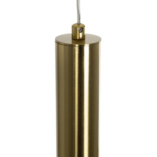 kelvo® GLOW KLV-101-0175 Κρεμαστό Φωτιστικό Οροφής LED 18W 1800lm 360° AC 220-240V IP20 Ρυθμιζόμενο Λευκό CCT με On/Off 2700K/4500K/6000K – Lumileds SMD Chip – Χρυσό Πλατίνα – Μ30 x Π6 x Υ60cm – 3 Χρόνια Εγγύηση