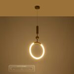 kelvo® GLOW KLV-101-0175 Κρεμαστό Φωτιστικό Οροφής LED 18W 1800lm 360° AC 220-240V IP20 Ρυθμιζόμενο Λευκό CCT με On/Off 2700K/4500K/6000K – Lumileds SMD Chip – Χρυσό Πλατίνα – Μ30 x Π6 x Υ60cm – 3 Χρόνια Εγγύηση