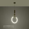 kelvo® GLOW KLV-101-0175 Κρεμαστό Φωτιστικό Οροφής LED 18W 1800lm 360° AC 220-240V IP20 Ρυθμιζόμενο Λευκό CCT με On/Off 2700K/4500K/6000K – Lumileds SMD Chip – Χρυσό Πλατίνα – Μ30 x Π6 x Υ60cm – 3 Χρόνια Εγγύηση