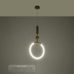 kelvo® GLOW KLV-101-0175 Κρεμαστό Φωτιστικό Οροφής LED 18W 1800lm 360° AC 220-240V IP20 Ρυθμιζόμενο Λευκό CCT με On/Off 2700K/4500K/6000K – Lumileds SMD Chip – Χρυσό Πλατίνα – Μ30 x Π6 x Υ60cm – 3 Χρόνια Εγγύηση