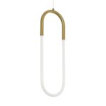 kelvo® GLOW KLV-101-0176 Κρεμαστό Φωτιστικό Οροφής LED 18W 1800lm 360° AC 220-240V IP20 Ρυθμιζόμενο Λευκό CCT με On/Off 2700K/4500K/6000K – Lumileds SMD Chip – Χρυσό Πλατίνα – Μ20 x Π2.5 x Υ60cm – 3 Χρόνια Εγγύηση