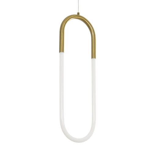 kelvo® GLOW KLV-101-0176 Κρεμαστό Φωτιστικό Οροφής LED 18W 1800lm 360° AC 220-240V IP20 Ρυθμιζόμενο Λευκό CCT με On/Off 2700K/4500K/6000K – Lumileds SMD Chip – Χρυσό Πλατίνα – Μ20 x Π2.5 x Υ60cm – 3 Χρόνια Εγγύηση
