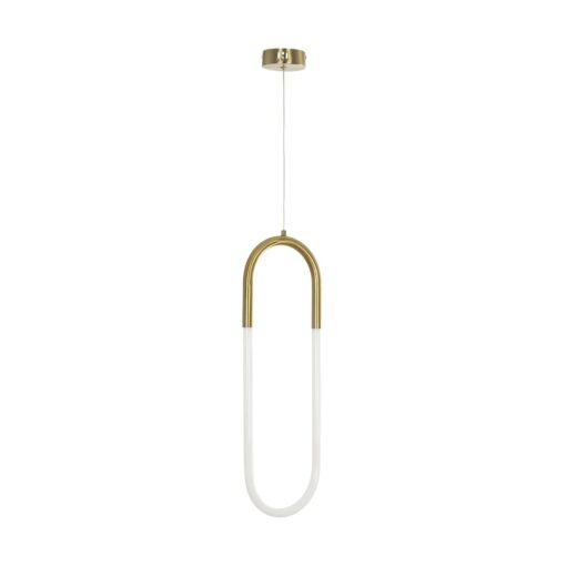 kelvo® GLOW KLV-101-0176 Κρεμαστό Φωτιστικό Οροφής LED 18W 1800lm 360° AC 220-240V IP20 Ρυθμιζόμενο Λευκό CCT με On/Off 2700K/4500K/6000K – Lumileds SMD Chip – Χρυσό Πλατίνα – Μ20 x Π2.5 x Υ60cm – 3 Χρόνια Εγγύηση