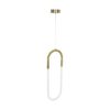 kelvo® GLOW KLV-101-0176 Κρεμαστό Φωτιστικό Οροφής LED 18W 1800lm 360° AC 220-240V IP20 Ρυθμιζόμενο Λευκό CCT με On/Off 2700K/4500K/6000K – Lumileds SMD Chip – Χρυσό Πλατίνα – Μ20 x Π2.5 x Υ60cm – 3 Χρόνια Εγγύηση