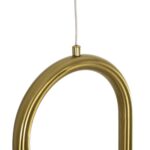 kelvo® GLOW KLV-101-0176 Κρεμαστό Φωτιστικό Οροφής LED 18W 1800lm 360° AC 220-240V IP20 Ρυθμιζόμενο Λευκό CCT με On/Off 2700K/4500K/6000K – Lumileds SMD Chip – Χρυσό Πλατίνα – Μ20 x Π2.5 x Υ60cm – 3 Χρόνια Εγγύηση