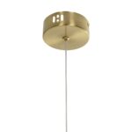kelvo® GLOW KLV-101-0176 Κρεμαστό Φωτιστικό Οροφής LED 18W 1800lm 360° AC 220-240V IP20 Ρυθμιζόμενο Λευκό CCT με On/Off 2700K/4500K/6000K – Lumileds SMD Chip – Χρυσό Πλατίνα – Μ20 x Π2.5 x Υ60cm – 3 Χρόνια Εγγύηση