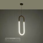 kelvo® GLOW KLV-101-0176 Κρεμαστό Φωτιστικό Οροφής LED 18W 1800lm 360° AC 220-240V IP20 Ρυθμιζόμενο Λευκό CCT με On/Off 2700K/4500K/6000K – Lumileds SMD Chip – Χρυσό Πλατίνα – Μ20 x Π2.5 x Υ60cm – 3 Χρόνια Εγγύηση