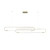 kelvo® GLOW KLV-101-0178 Κρεμαστό Φωτιστικό Οροφής LED 28W 2800lm 360° AC 220-240V IP20 Ρυθμιζόμενο Λευκό CCT με Χειριστήριο από 2700K έως 6000K Dimmable – Lumileds SMD Chip – Χρυσό Πλατίνα – Μ167 x Π7 x Υ24cm – 3 Χρόνια Εγγύηση