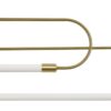 kelvo® GLOW KLV-101-0178 Κρεμαστό Φωτιστικό Οροφής LED 28W 2800lm 360° AC 220-240V IP20 Ρυθμιζόμενο Λευκό CCT με Χειριστήριο από 2700K έως 6000K Dimmable – Lumileds SMD Chip – Χρυσό Πλατίνα – Μ167 x Π7 x Υ24cm – 3 Χρόνια Εγγύηση