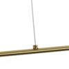kelvo® GLOW KLV-101-0178 Κρεμαστό Φωτιστικό Οροφής LED 28W 2800lm 360° AC 220-240V IP20 Ρυθμιζόμενο Λευκό CCT με Χειριστήριο από 2700K έως 6000K Dimmable – Lumileds SMD Chip – Χρυσό Πλατίνα – Μ167 x Π7 x Υ24cm – 3 Χρόνια Εγγύηση