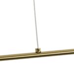 kelvo® GLOW KLV-101-0178 Κρεμαστό Φωτιστικό Οροφής LED 28W 2800lm 360° AC 220-240V IP20 Ρυθμιζόμενο Λευκό CCT με Χειριστήριο από 2700K έως 6000K Dimmable – Lumileds SMD Chip – Χρυσό Πλατίνα – Μ167 x Π7 x Υ24cm – 3 Χρόνια Εγγύηση