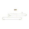 kelvo® GLOW KLV-101-0178 Κρεμαστό Φωτιστικό Οροφής LED 28W 2800lm 360° AC 220-240V IP20 Ρυθμιζόμενο Λευκό CCT με Χειριστήριο από 2700K έως 6000K Dimmable – Lumileds SMD Chip – Χρυσό Πλατίνα – Μ167 x Π7 x Υ24cm – 3 Χρόνια Εγγύηση