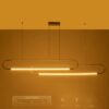 kelvo® GLOW KLV-101-0178 Κρεμαστό Φωτιστικό Οροφής LED 28W 2800lm 360° AC 220-240V IP20 Ρυθμιζόμενο Λευκό CCT με Χειριστήριο από 2700K έως 6000K Dimmable – Lumileds SMD Chip – Χρυσό Πλατίνα – Μ167 x Π7 x Υ24cm – 3 Χρόνια Εγγύηση