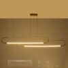 kelvo® GLOW KLV-101-0178 Κρεμαστό Φωτιστικό Οροφής LED 28W 2800lm 360° AC 220-240V IP20 Ρυθμιζόμενο Λευκό CCT με Χειριστήριο από 2700K έως 6000K Dimmable – Lumileds SMD Chip – Χρυσό Πλατίνα – Μ167 x Π7 x Υ24cm – 3 Χρόνια Εγγύηση