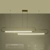 kelvo® GLOW KLV-101-0178 Κρεμαστό Φωτιστικό Οροφής LED 28W 2800lm 360° AC 220-240V IP20 Ρυθμιζόμενο Λευκό CCT με Χειριστήριο από 2700K έως 6000K Dimmable – Lumileds SMD Chip – Χρυσό Πλατίνα – Μ167 x Π7 x Υ24cm – 3 Χρόνια Εγγύηση