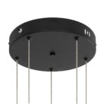 kelvo® LEXAGON KLV-101-0179 Κρεμαστό Φωτιστικό Οροφής LED 120W 12000lm 200° AC 220-240V IP20 Ρυθμιζόμενο Λευκό CCT με Χειριστήριο από 2700K έως 6000K Dimmable – Lumileds SMD Chip – Μαύρο Ματ – Μ110 x Π90 x Υ110cm – 3 Χρόνια Εγγύηση