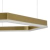 kelvo® LEXAGON KLV-101-0180 Κρεμαστό Φωτιστικό Οροφής LED 120W 12000lm 200° AC 220-240V IP20 Ρυθμιζόμενο Λευκό CCT με Χειριστήριο από 2700K έως 6000K Dimmable – Lumileds SMD Chip – Χρυσό Πλατίνα – Μ110 x Π90 x Υ110cm – 3 Χρόνια Εγγύηση