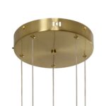 kelvo® LEXAGON KLV-101-0180 Κρεμαστό Φωτιστικό Οροφής LED 120W 12000lm 200° AC 220-240V IP20 Ρυθμιζόμενο Λευκό CCT με Χειριστήριο από 2700K έως 6000K Dimmable – Lumileds SMD Chip – Χρυσό Πλατίνα – Μ110 x Π90 x Υ110cm – 3 Χρόνια Εγγύηση
