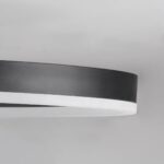 kelvo® VENOM KLV-101-0181 Φωτιστικό Οροφής LED 45W 4500lm 360° AC 220-240V IP20 Ρυθμιζόμενο Λευκό CCT με Χειριστήριο από 2700K έως 6000K Dimmable – Lumileds SMD Chip – Μαύρο Ματ – Μ60 x Π40 x Υ7.5cm – 3 Χρόνια Εγγύηση