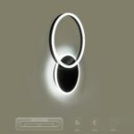 kelvo® VENOM KLV-101-0181-V2 Φωτιστικό Τοίχου / Απλίκα LED 45W 4500lm 360° AC 220-240V IP20 Ρυθμιζόμενο Λευκό CCT με Χειριστήριο από 2700K έως 6000K Dimmable – Lumileds SMD Chip – Μαύρο Ματ – Μ60 x Π40 x Υ7.5cm – 3 Χρόνια Εγγύηση