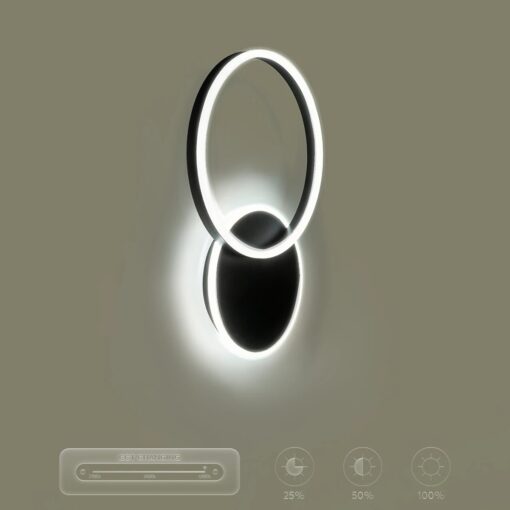 kelvo® VENOM KLV-101-0181-V2 Φωτιστικό Τοίχου / Απλίκα LED 45W 4500lm 360° AC 220-240V IP20 Ρυθμιζόμενο Λευκό CCT με Χειριστήριο από 2700K έως 6000K Dimmable – Lumileds SMD Chip – Μαύρο Ματ – Μ60 x Π40 x Υ7.5cm – 3 Χρόνια Εγγύηση