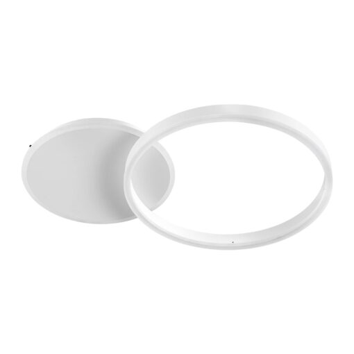 kelvo® VENOM KLV-101-0182 Φωτιστικό Οροφής LED 45W 4500lm 360° AC 220-240V IP20 Ρυθμιζόμενο Λευκό CCT με Χειριστήριο από 2700K έως 6000K Dimmable – Lumileds SMD Chip – Λευκό Ματ – Μ60 x Π40 x Υ7.5cm – 3 Χρόνια Εγγύηση