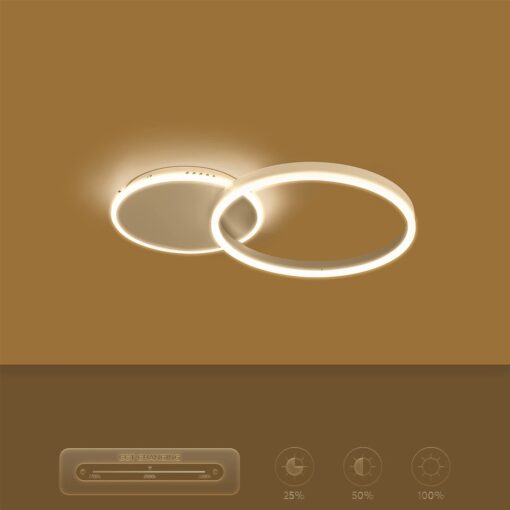 kelvo® VENOM KLV-101-0182 Φωτιστικό Οροφής LED 45W 4500lm 360° AC 220-240V IP20 Ρυθμιζόμενο Λευκό CCT με Χειριστήριο από 2700K έως 6000K Dimmable – Lumileds SMD Chip – Λευκό Ματ – Μ60 x Π40 x Υ7.5cm – 3 Χρόνια Εγγύηση