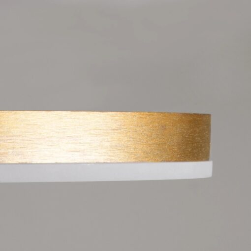 kelvo® VENOM KLV-101-0183 Φωτιστικό Οροφής LED 45W 4500lm 360° AC 220-240V IP20 Ρυθμιζόμενο Λευκό CCT με Χειριστήριο από 2700K έως 6000K Dimmable – Lumileds SMD Chip – Χρυσό Πλατίνα – Μ60 x Π40 x Υ7.5cm – 3 Χρόνια Εγγύηση
