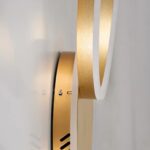 kelvo® VENOM KLV-101-0183-V2 Φωτιστικό Τοίχου / Απλίκα LED 45W 4500lm 360° AC 220-240V IP20 Ρυθμιζόμενο Λευκό CCT με Χειριστήριο από 2700K έως 6000K Dimmable – Lumileds SMD Chip – Χρυσό Πλατίνα – Μ60 x Π40 x Υ7.5cm – 3 Χρόνια Εγγύηση