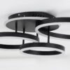kelvo® VENOM KLV-101-0184 Φωτιστικό Οροφής LED 100W 10000lm 360° AC 220-240V IP20 Ρυθμιζόμενο Λευκό CCT με Χειριστήριο από 2700K έως 6000K Dimmable – Lumileds SMD Chip – Μαύρο Ματ – Μ70 x Π40 x Υ16cm – 3 Χρόνια Εγγύηση